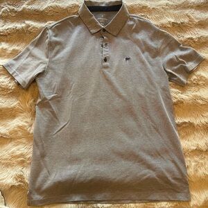 Fabletics Men’s M Gray Polo Shirt for Golf or everyday